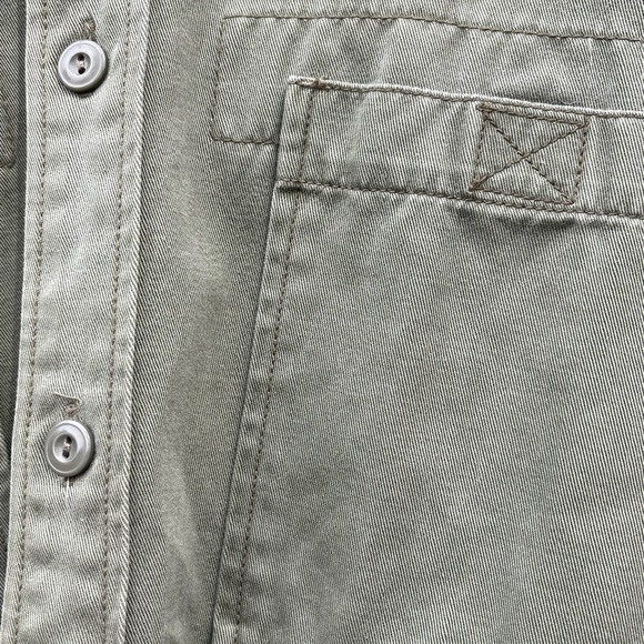 Vtg Levis ‘Dry Goods’ Workwear - Shirt Mens Large Military Olive Y2K Safari 1999 - Picture 5 of 6